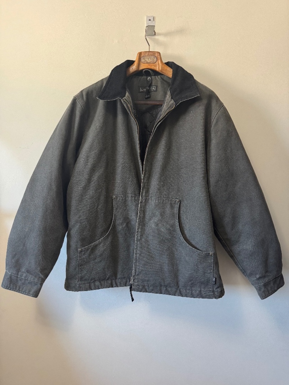 Dakota outerwear Canvas Work Jacket Quilted with Corduroy Collar XL